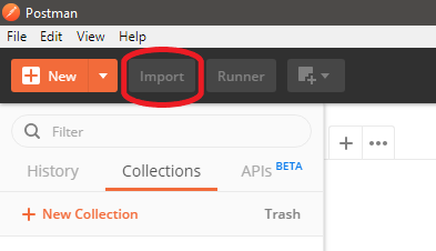 Step 2. In the 'IMPORT' dialog, click the tab 'Paste Raw Text'